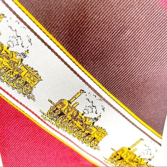 🚂 • Trains VINTAGE Londonaire unique 70s TIE • 🚂 - Picture 1 of 7